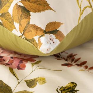 Pościel Eurofirany Classic Satin Spring 03 satyna kwiaty i gałązki