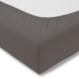 Prześcieradło Estella z gumką zwirn-jersey 840 grafit