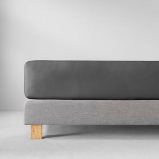 Prześcieradło Estella z gumką zwirn-jersey 840 grafit