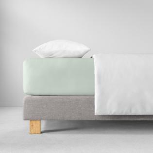 Prześcieradło Estella z gumką zwirn-jersey 080 jade zieleń