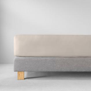 Prześcieradło Estella z gumką zwirn-jersey 202 puder beżowe