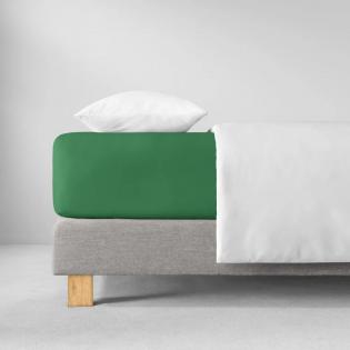 Prześcieradło Estella z gumką zwirn-jersey 525 gras zielone