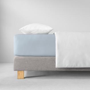 Prześcieradło Estella z gumką zwirn-jersey 615 wolke jasne niebieskie