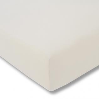 Prześcieradło Estella z gumką zwirn-jersey 110 kość słoniowa krem