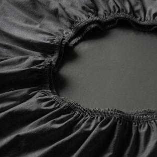 Prześcieradło Estella z gumką welurowe 905 schiefer grafitowe