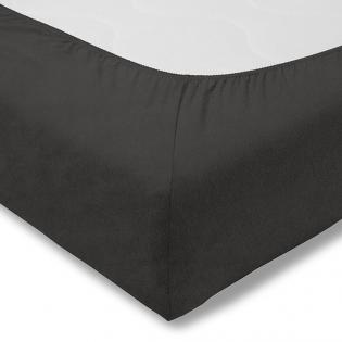 Prześcieradło Estella z gumką welurowe 905 schiefer grafitowe
