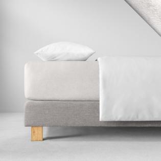 Prześcieradło Estella z gumką welurowe 110 kość słoniowa krem