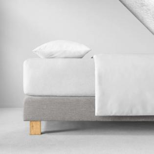 Prześcieradło Estella z gumką welurowe 100 białe