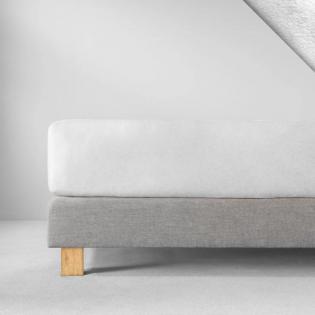 Prześcieradło Estella z gumką welurowe 100 białe