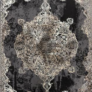 Dywan Studio 620 czarno-beżowy