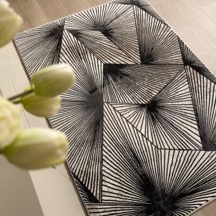 Dywan Studio 840 beżowo-czarny