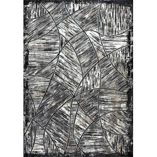 Dywan Studio 837 czarno-beżowy