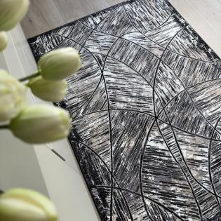 Dywan Studio 837 czarno-beżowy