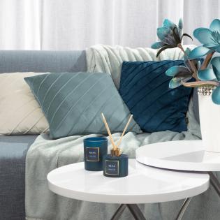 Poszewka dekoracyjna Nala 3 45x45cm srebrna geometryczna