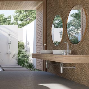 Tapeta Marburg Traventino 33377 jodełka imitacja drewna