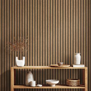 Tapeta AS Creation Pint Walls II 39109-1 lamele 3D brązowe