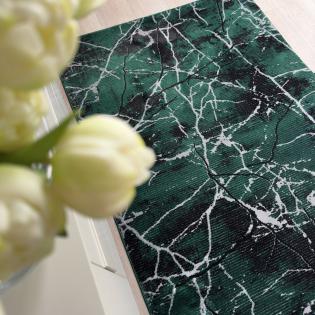 Dywan Diamond K8716Z marmur butelkowa zieleń