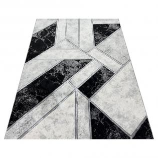 Dywan Diamond K4423S geometryczny biało-szaro-czarny
