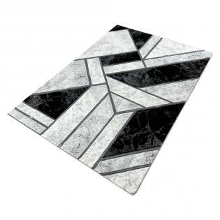 Dywan Diamond K4423S geometryczny biało-szaro-czarny