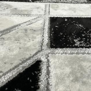 Dywan Diamond K4423S geometryczny biało-szaro-czarny