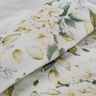 Pościel Eurofirany Classic Sonia 35  bawełniana delikatne kwiaty kremowe