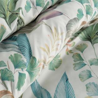Pościel Eurofirany Design 91 Lea 01 egzotyczne liście zielone