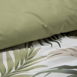 Pościel Eurofirany Classic Renforce Deluxe Sara 22 bawełniana tropikalne liście zielone