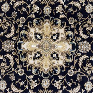 Dywan tradycyjny Shahrazad 4800 granatowa rozeta