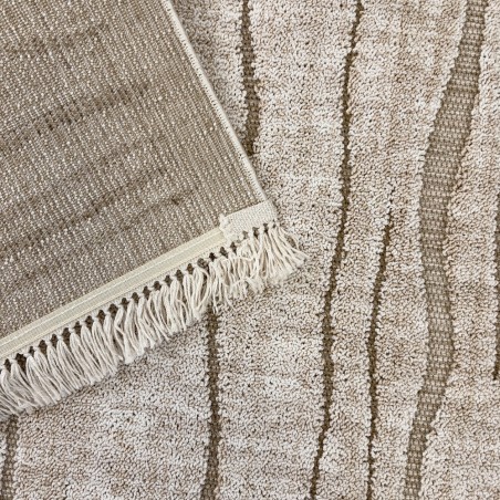 Dywan sznurkowy Benita 0G099A beżowy z frędzlami