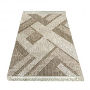 Dywan sznurkowy Benita 0G095A beżowy z frędzlami