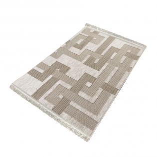 Dywan sznurkowy Benita 0F951A beżowy z frędzlami