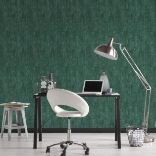 Tapeta AS Creation Trendwall II 38044-4 imitacja tynku butelkowa zieleń