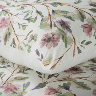 Pościel Eurofirany Classic Satin Spring 07 delikatne liście i kwiaty