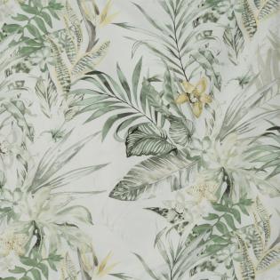 Pościel Eurofirany Nova Print Nika 40 satyna bawełniana zielone liście