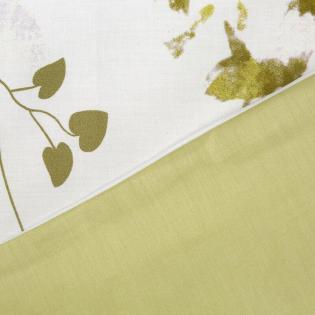 Pościel Eurofirany Nova Print Nika 22 satyna bawełniana zielone liście