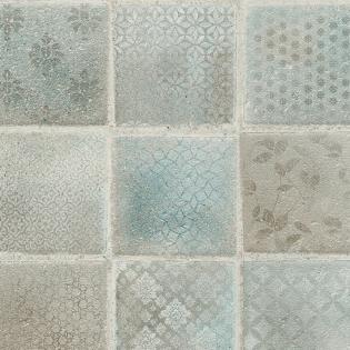 Tapeta AS Creation New Studio 37388-1 kafle mozaika niebiesko-zielona