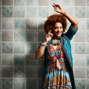 Tapeta AS Creation New Studio 37388-1 kafle mozaika niebiesko-zielona