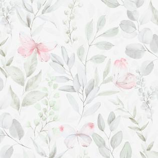 Tapeta Sintra Spring 529409 delikatne motyle liście