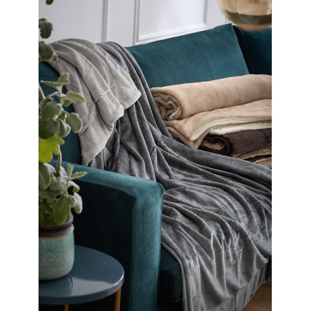 Koc s.Oliver Double Soft 1280-300 beżowy 150x200