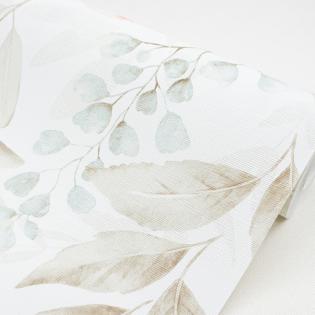 Tapeta Sintra Spring 529423 delikatne motyle liście beżowe