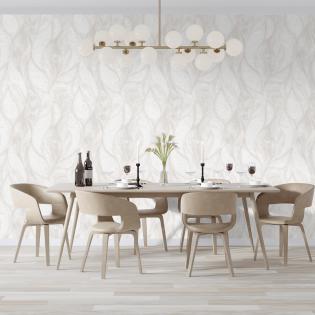 Tapeta Sintra River 526828 geometryczna fale beżowe