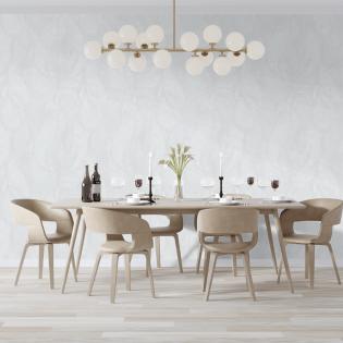 Tapeta ścienna Sintra River 526811 geometryczna fale kremowe