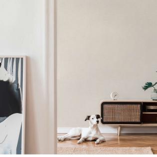 Tapeta AS Creation Famous Garden 39351-1 tło strukturalne tkanina beż