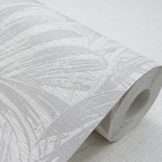 Tapeta Sintra Selva 454022 liście palmy szare