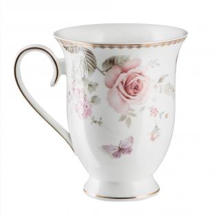 Villa Italia Margaret Kubek 340ml kolorowe kwiaty i motyle