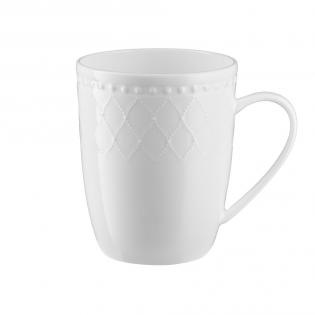 Villa Italia Roma white Kubek porcelanowy 350 ml biały