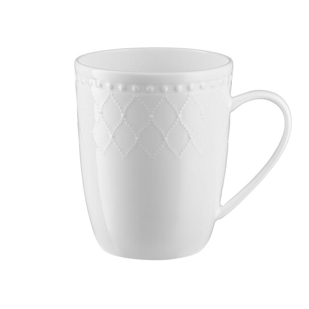 Villa Italia Roma white Kubek porcelanowy 350 ml biały