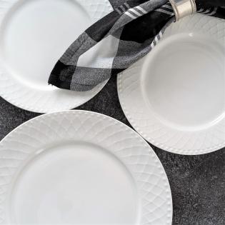 Villa Italia Roma white Talerz deserowy 20cm biały