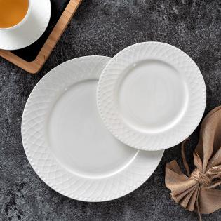 Villa Italia Roma white Talerz deserowy 20cm biały