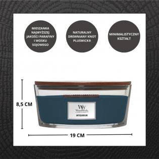 Woodwick Antiquarium świeca zapachowa elipsa z drewnianym knotem